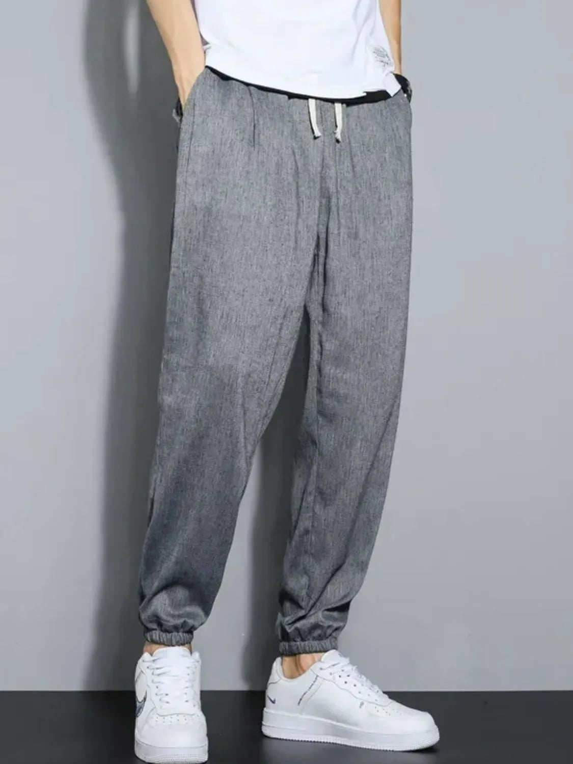 Men's Plus Size Casual Drawstring Jogger Pants