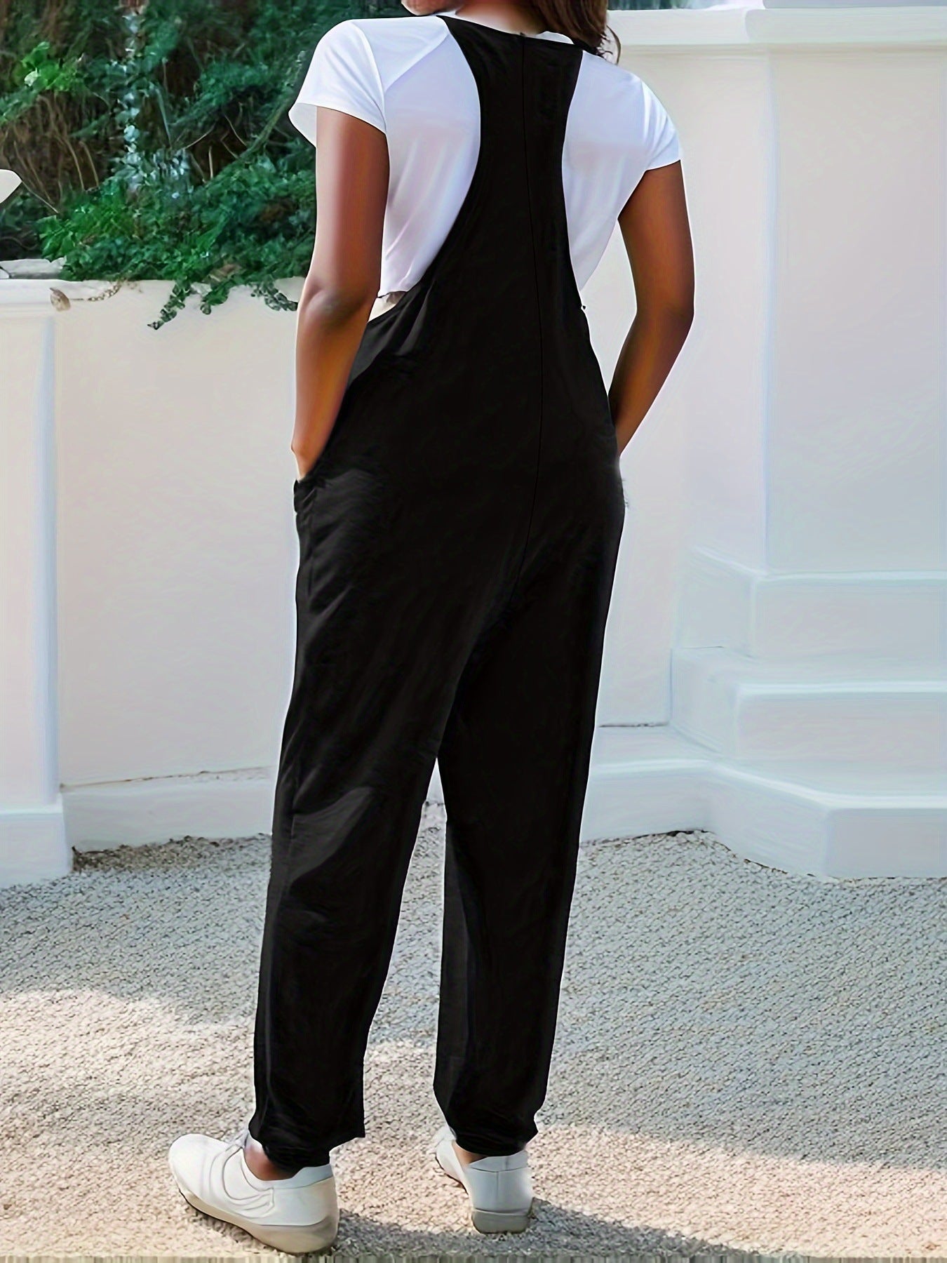 Casual Loose Fit Spaghetti Strap Jumpsuit