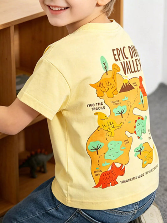 Children's Dinosaur Adventure Map T-Shirt