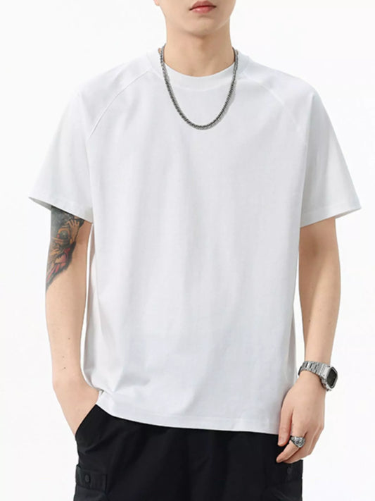 Men's Full Size Round Neck Short Sleeve T-Shirt Plus Size