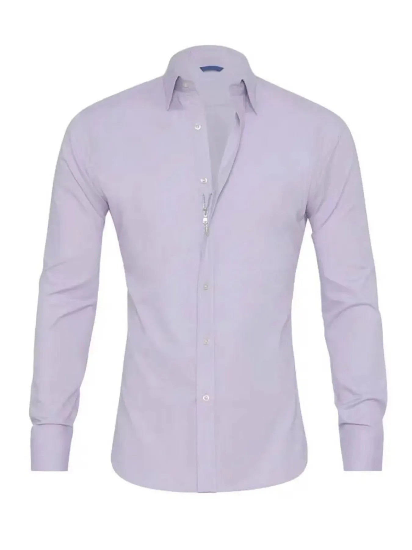 Men's Full Size Classic Button-Down Long Sleeve Business Shirt Plus Size