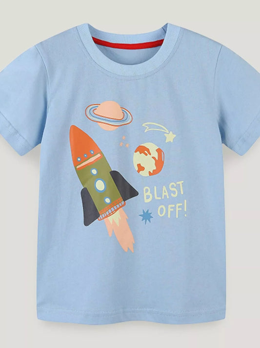 Children's Graphic Round Neck Tee
