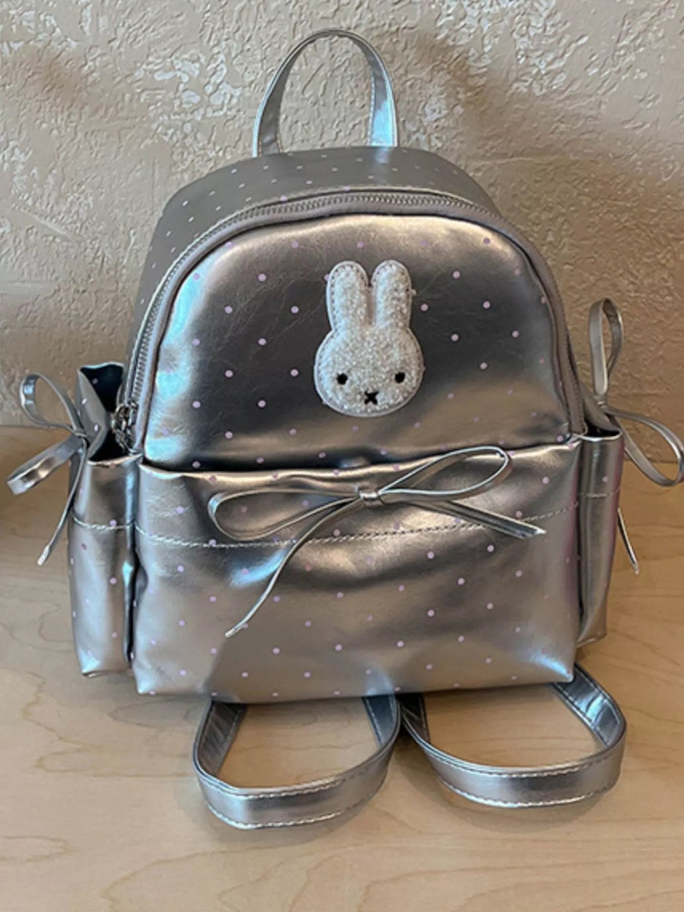 Bunny Polka Dot Backpack Bag