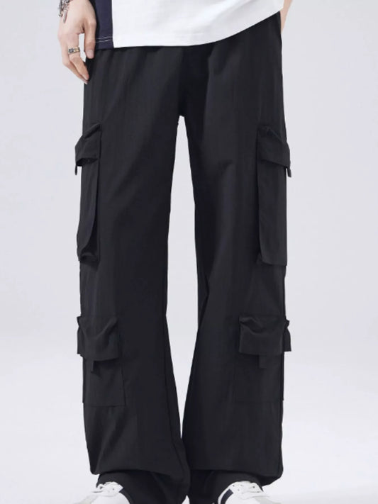 Men's Full Size Wide Leg Cargo Pants Plus Size