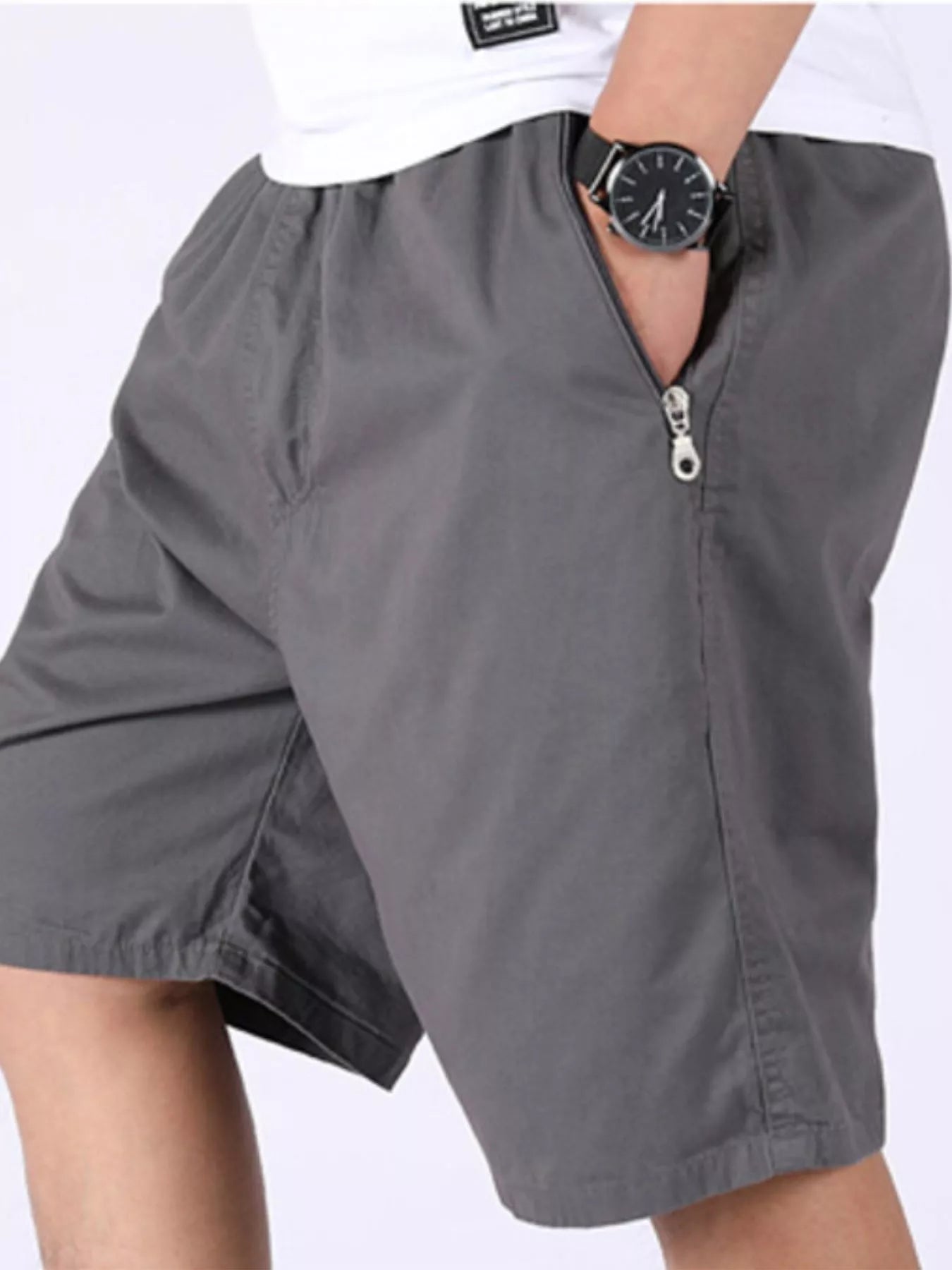 Men's Plus Size Loose Fit Cargo Shorts