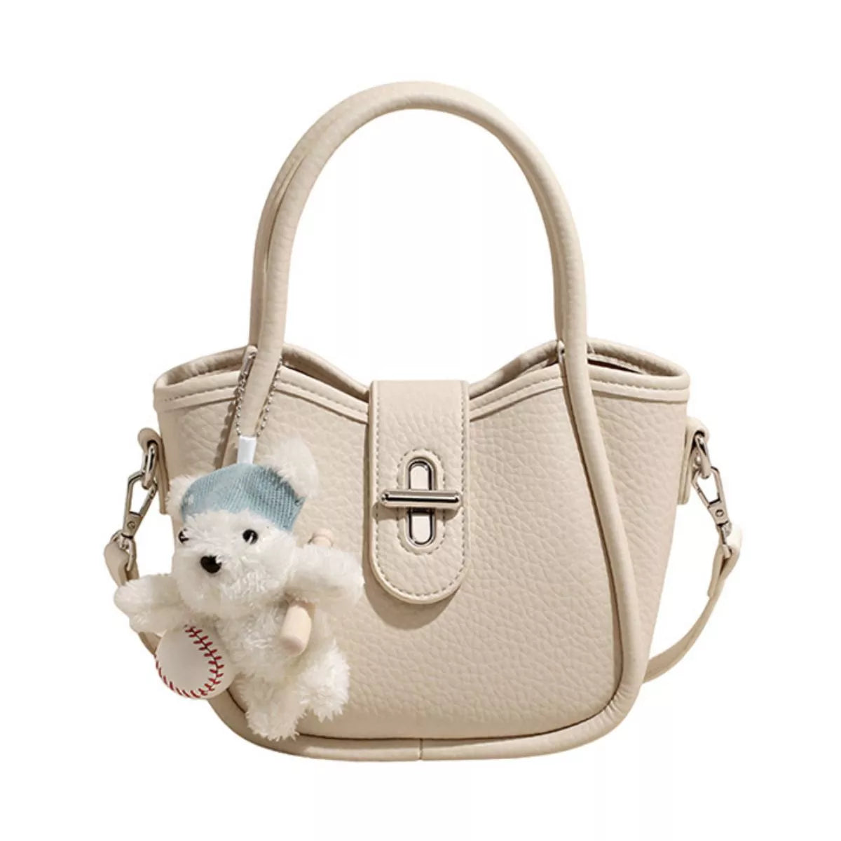 Textured Bucket Handbag