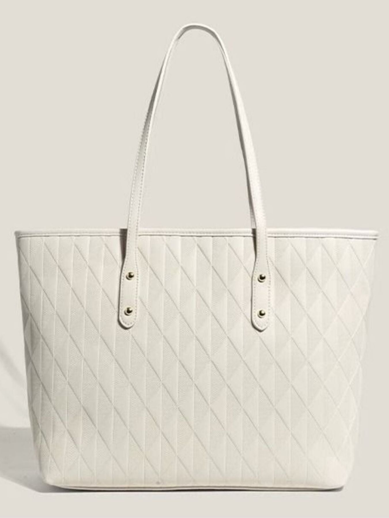 Textured Leather Tote Bag