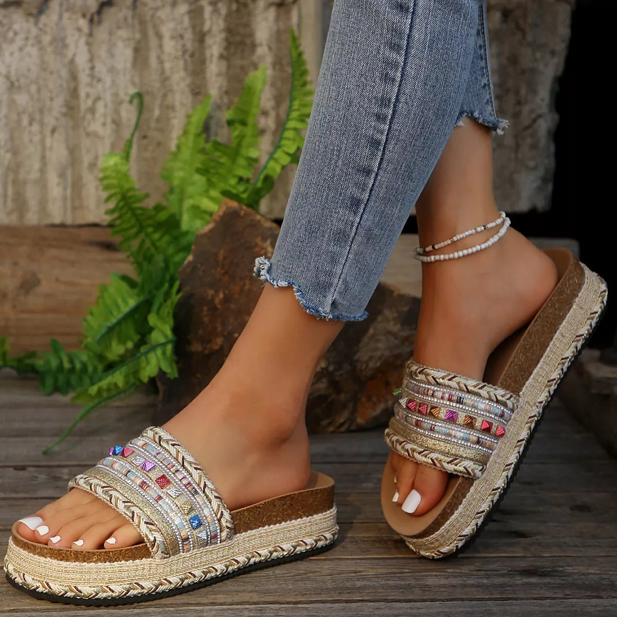 Open Toe Platform Sandals
