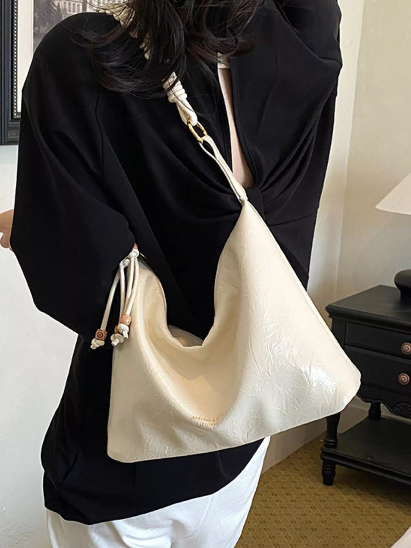 Braided Strap Shoulder Bag