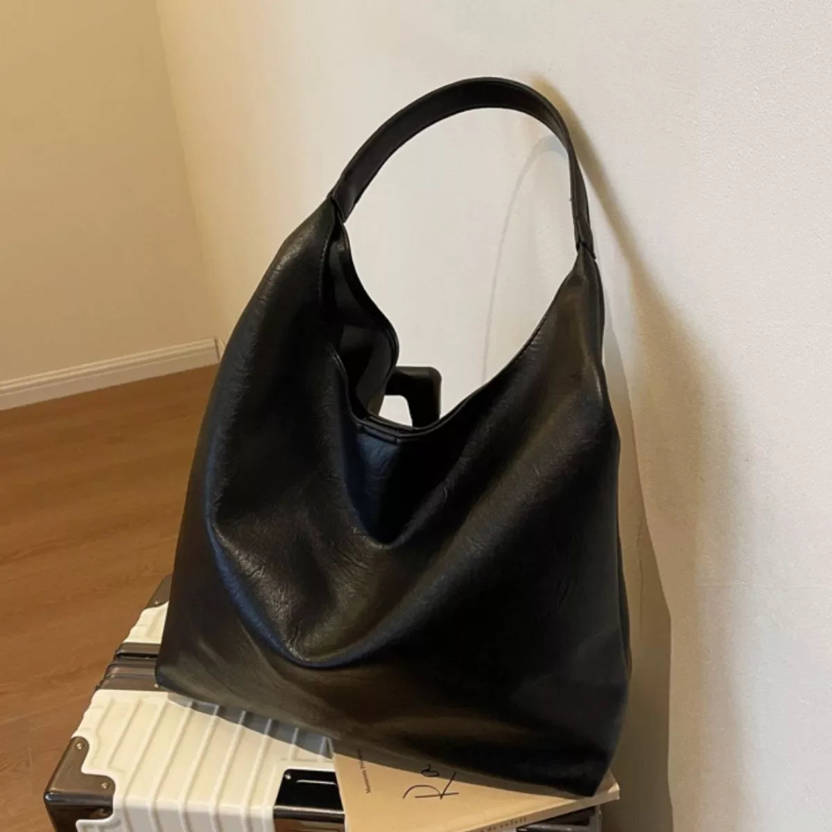 Lightweight Leather Tote Bag