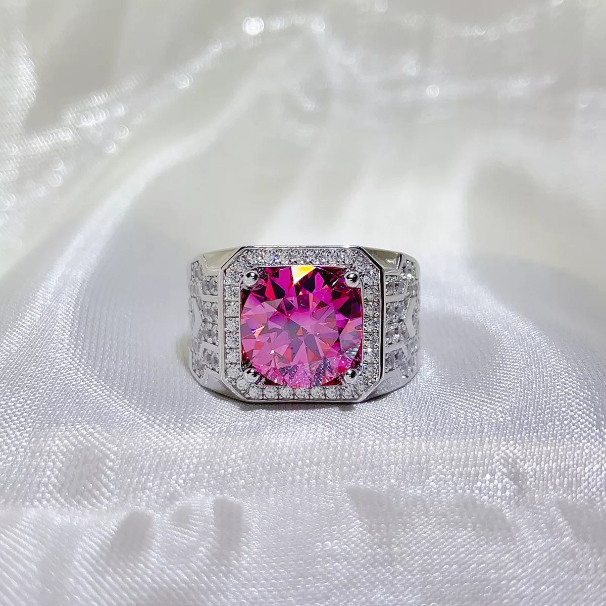 5 Carat 925 Sterling Silver Moissanite Ring