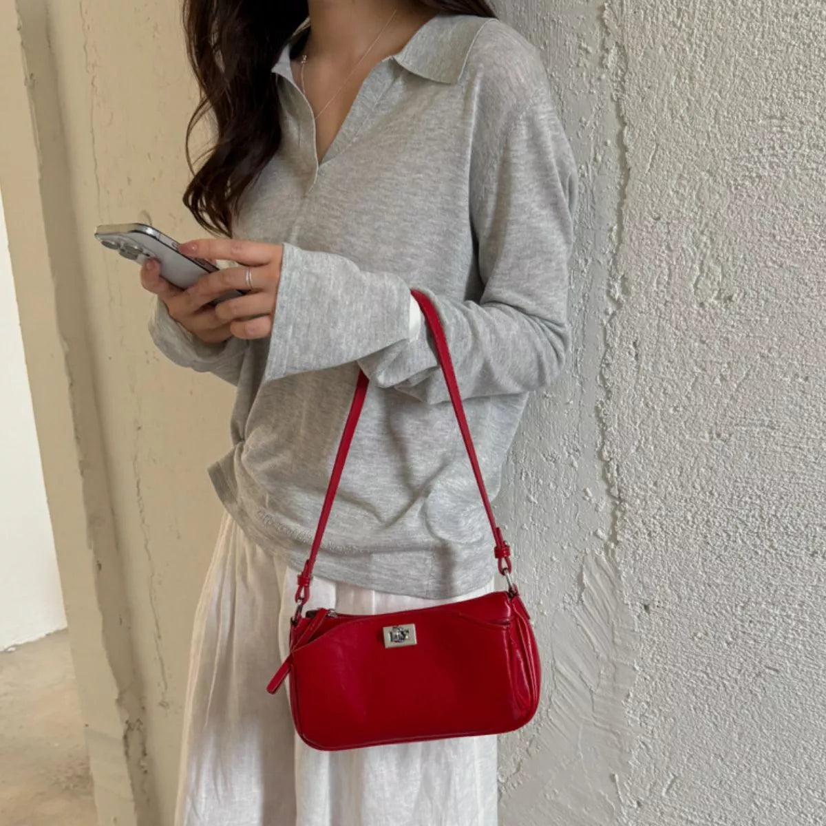 PU Leather Shoulder Bag