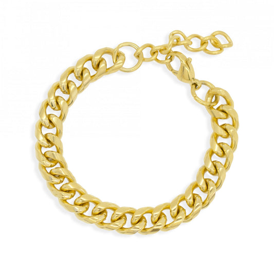 MASON GOLD  CUBAN CHAIN BRACELET