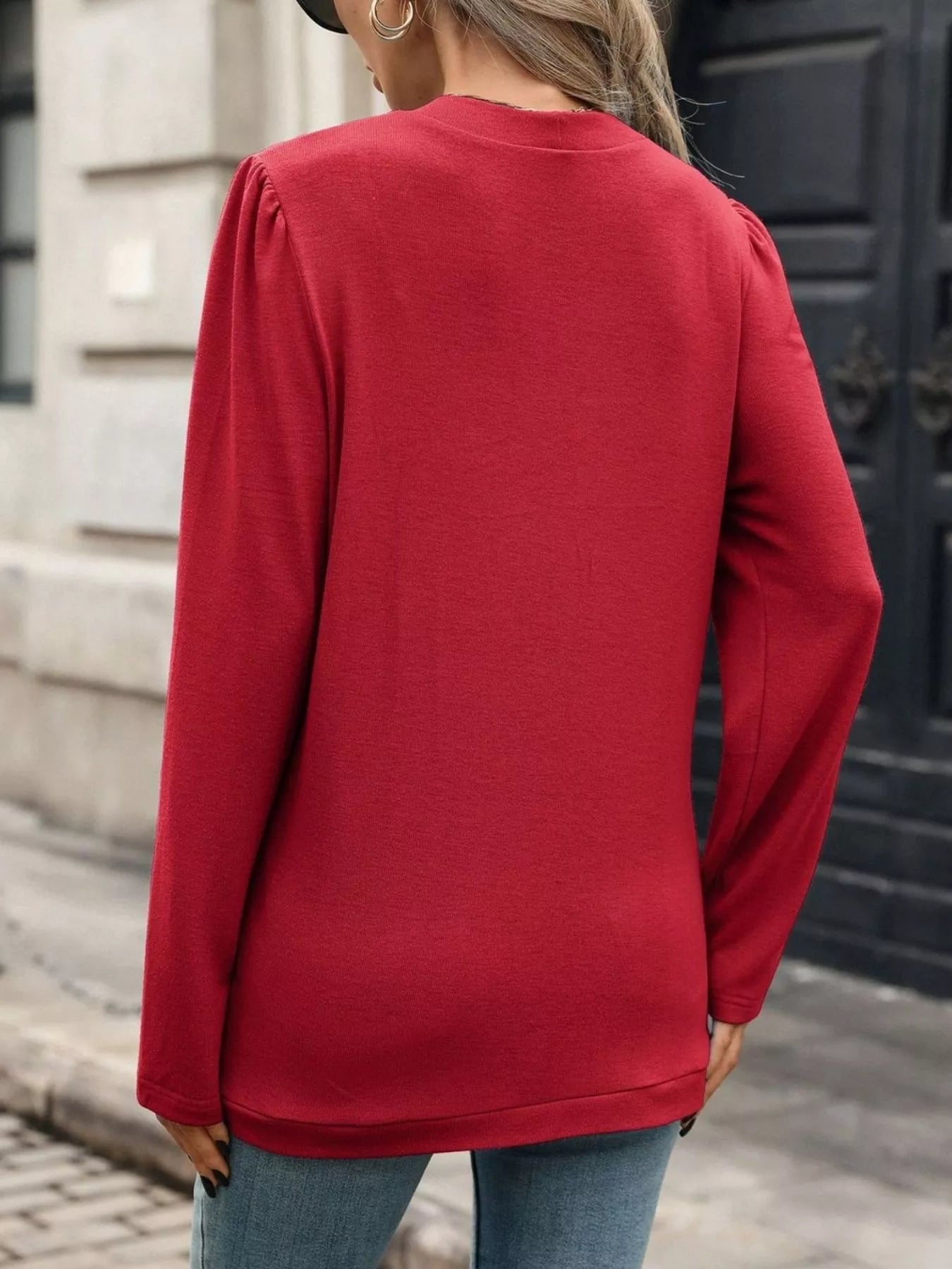 Open Front Long Sleeve Cardigan