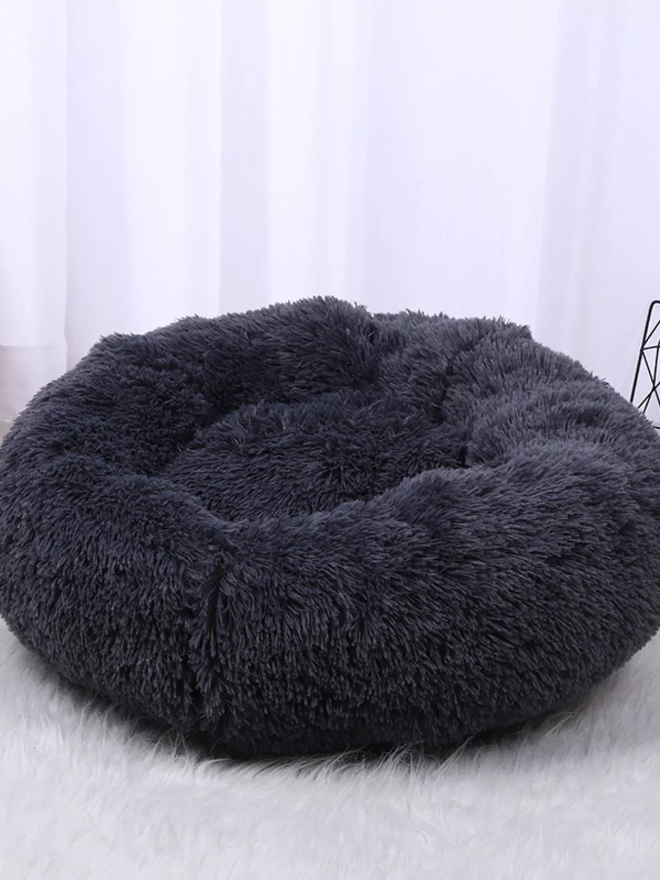 Fluffy Plush Donut Pet Nest
