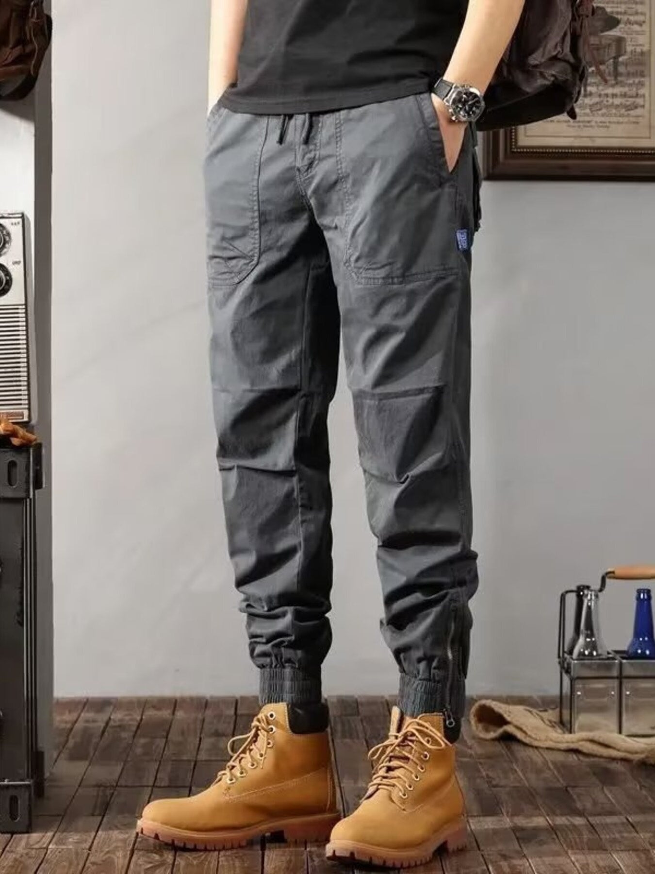 Men's Plus Size Urban Style Cargo Pants