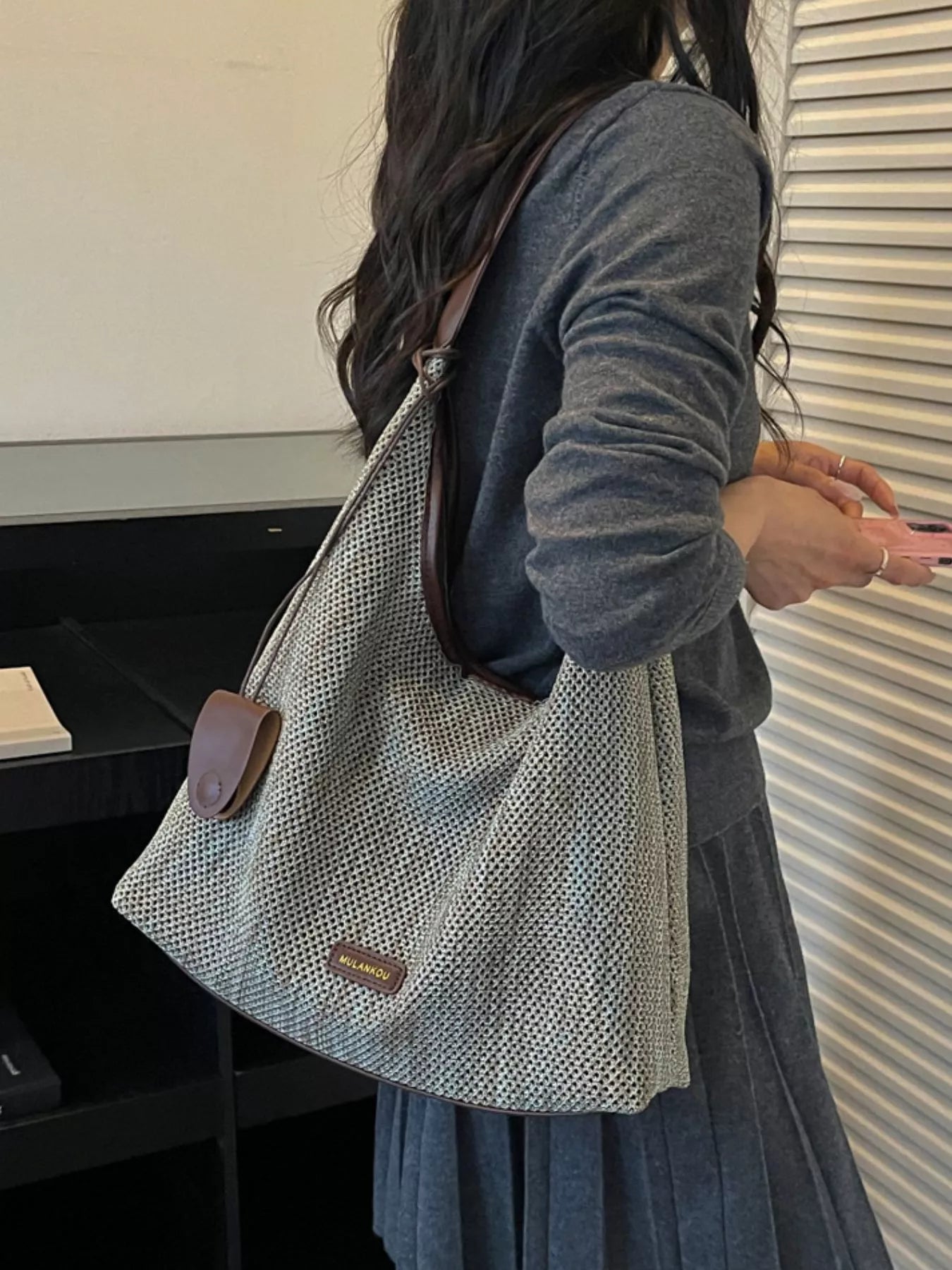 Crochet Knit Shoulder Bag