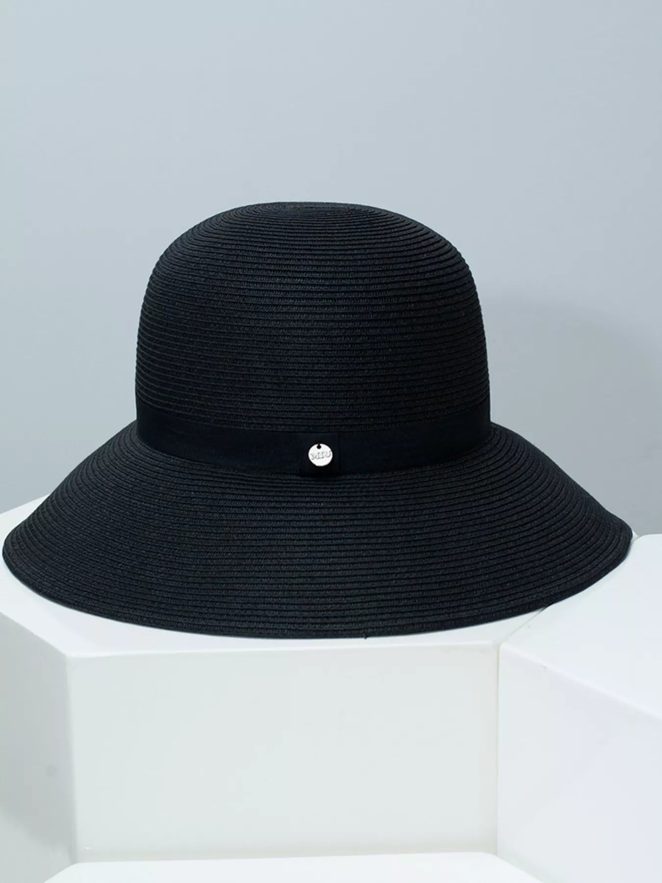 Straw Sun Hat with Ribbon