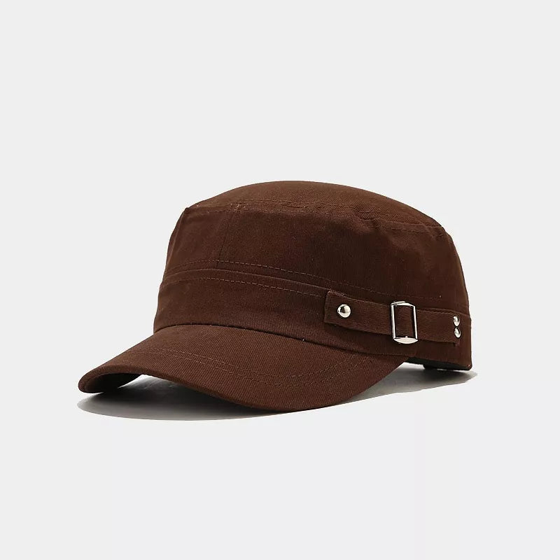 Classic Metal Buckle Detail Cap