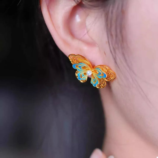 Butterfly Stud Earrings