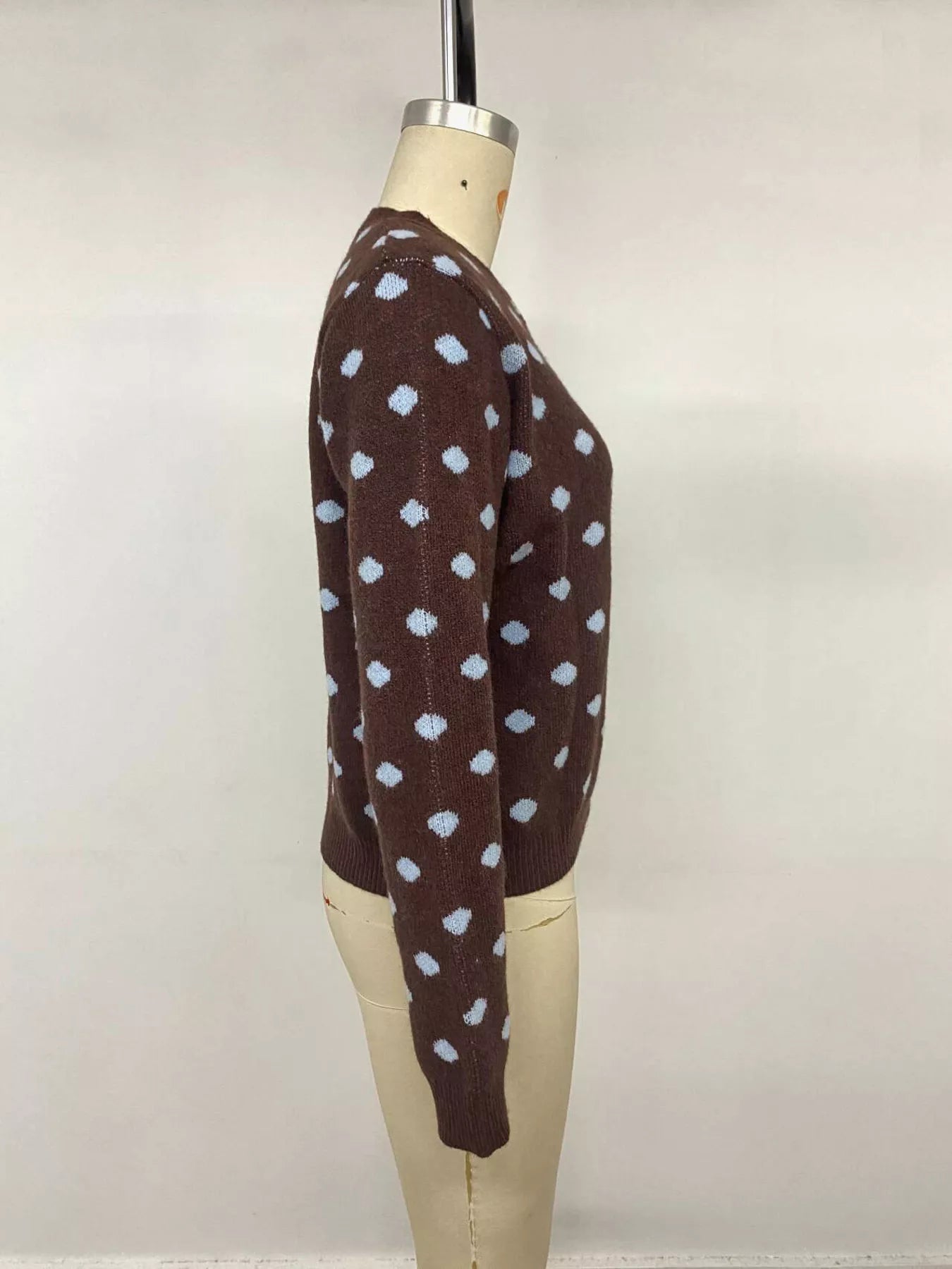 Polka Dot Button Up Cardigan