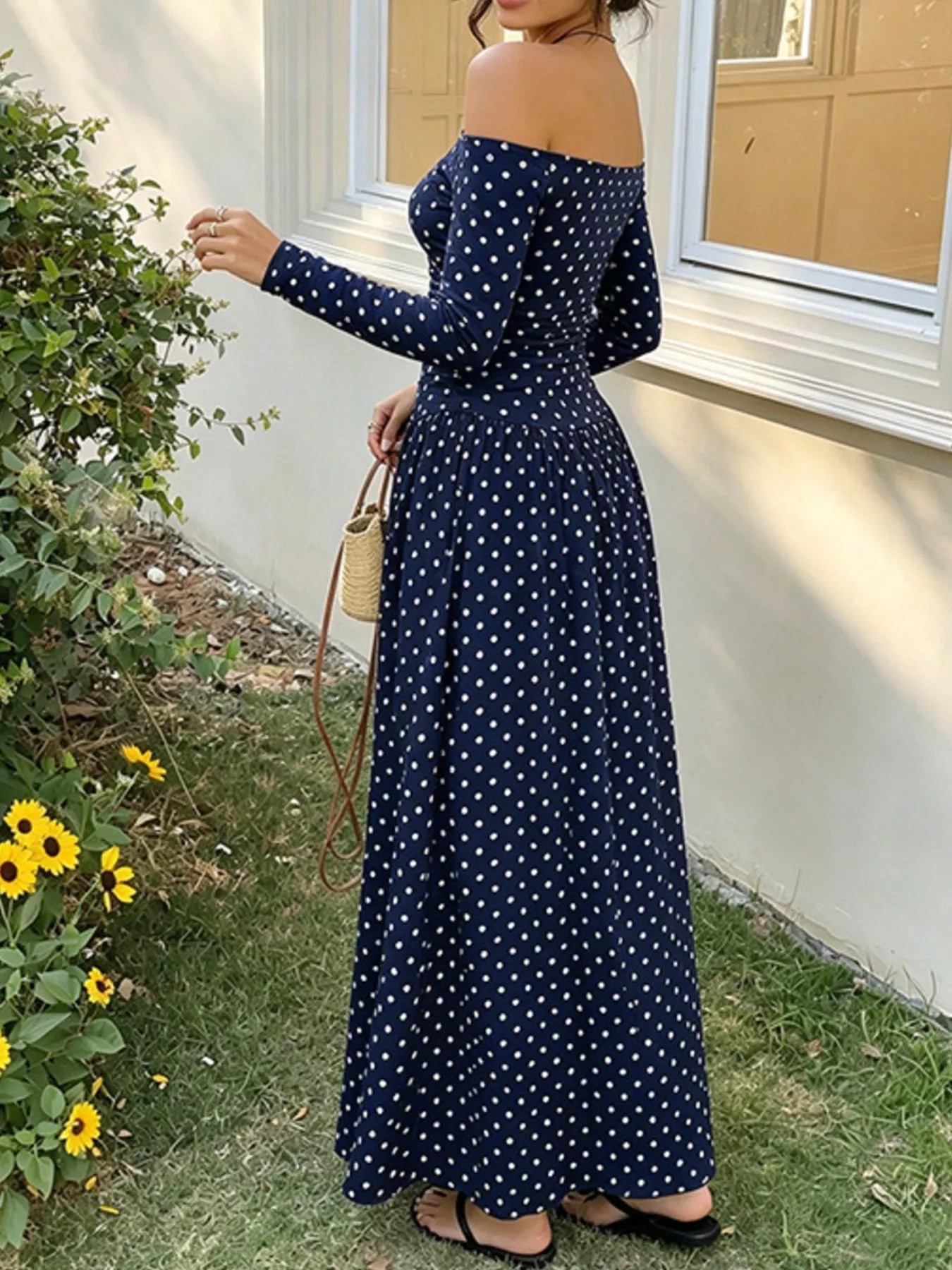 Off-the-Shoulder Maxi Dress