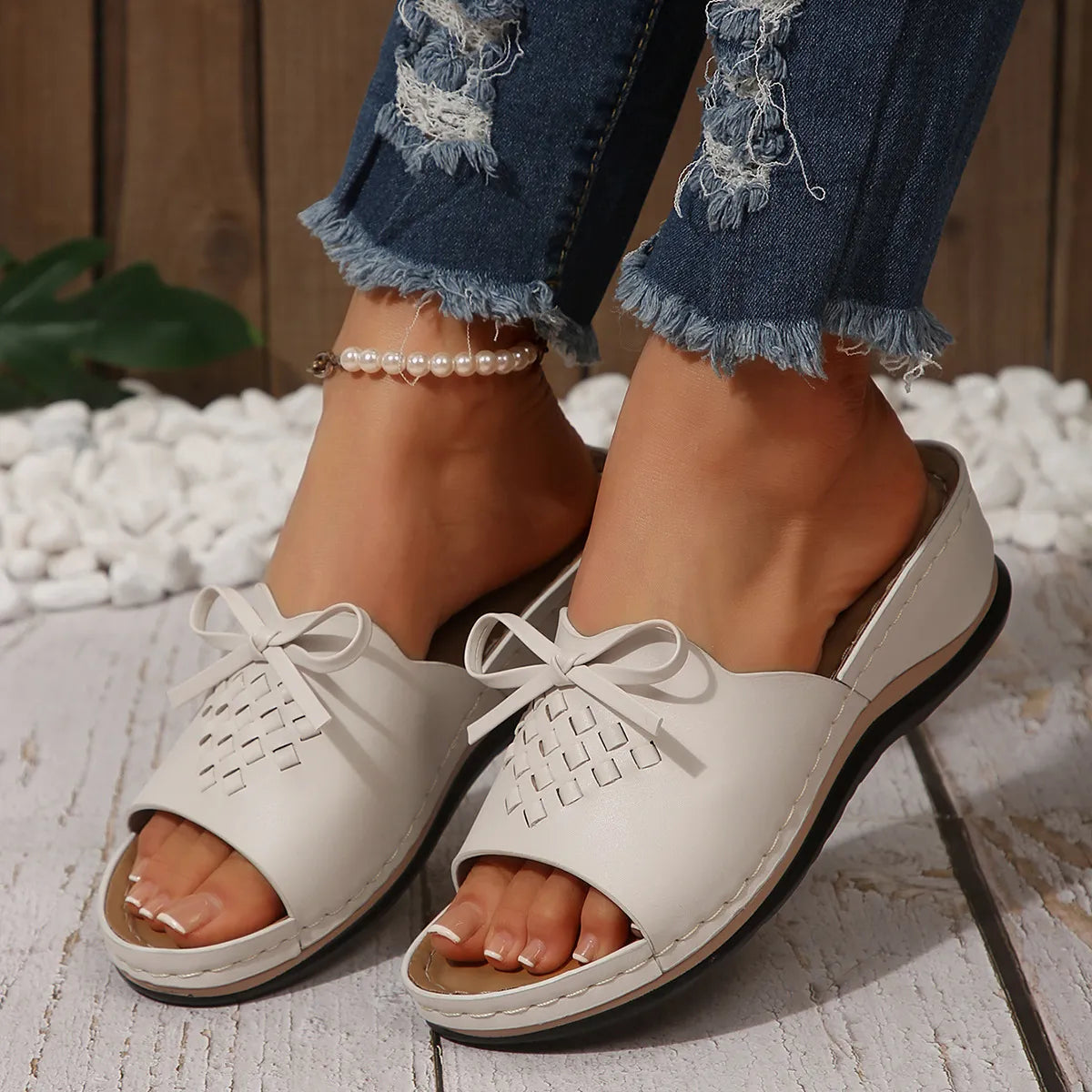 Open Toe Wedge Sandals