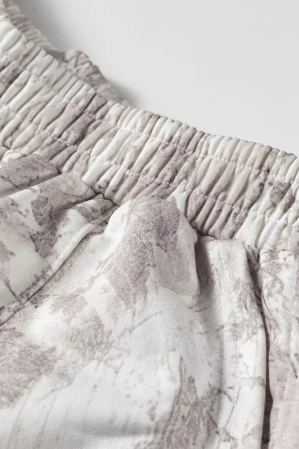 Multicolour Abstract Print Long Sleeve Elastic Waist Pant Set