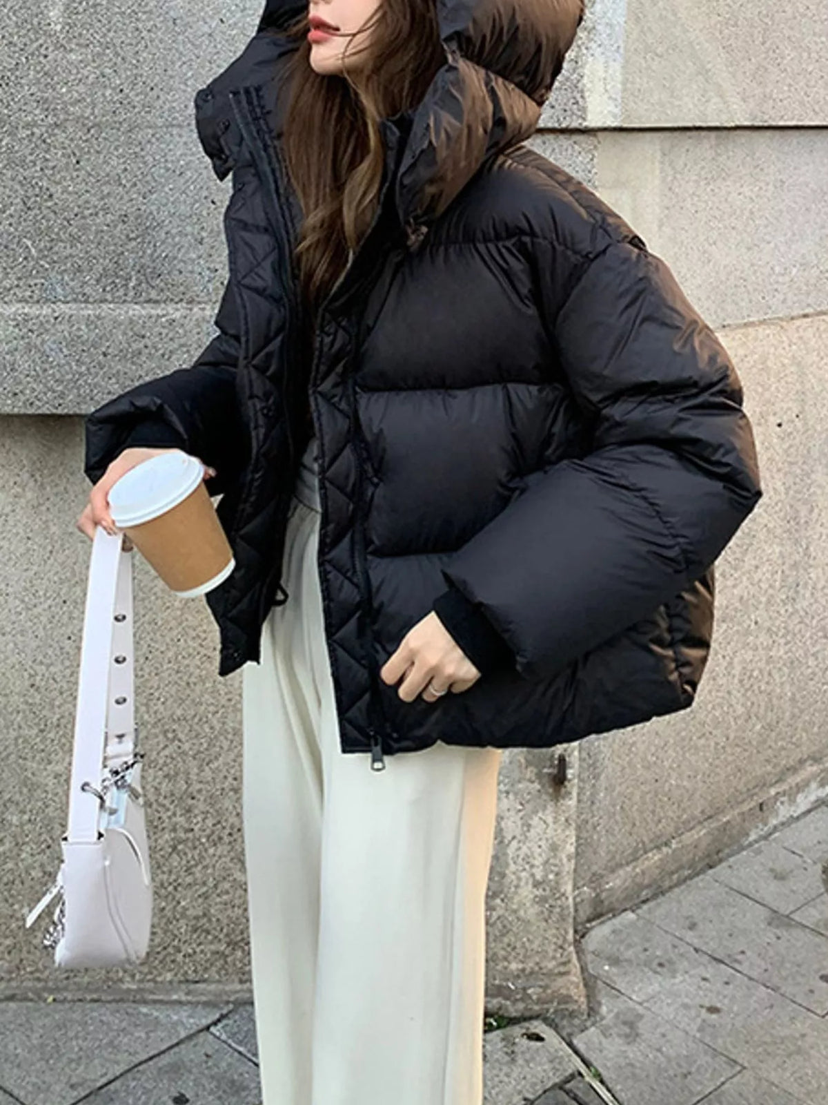 Quilted Hooded Puffer Jacket