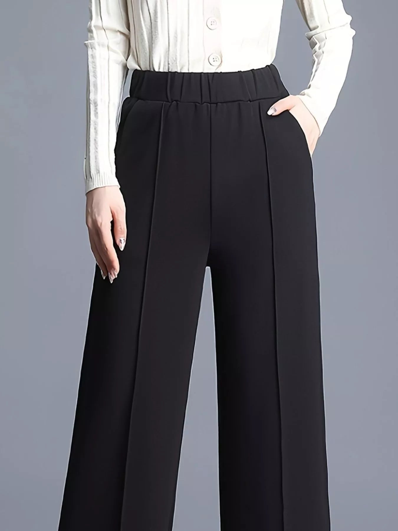 High Waist Wide Leg Pants