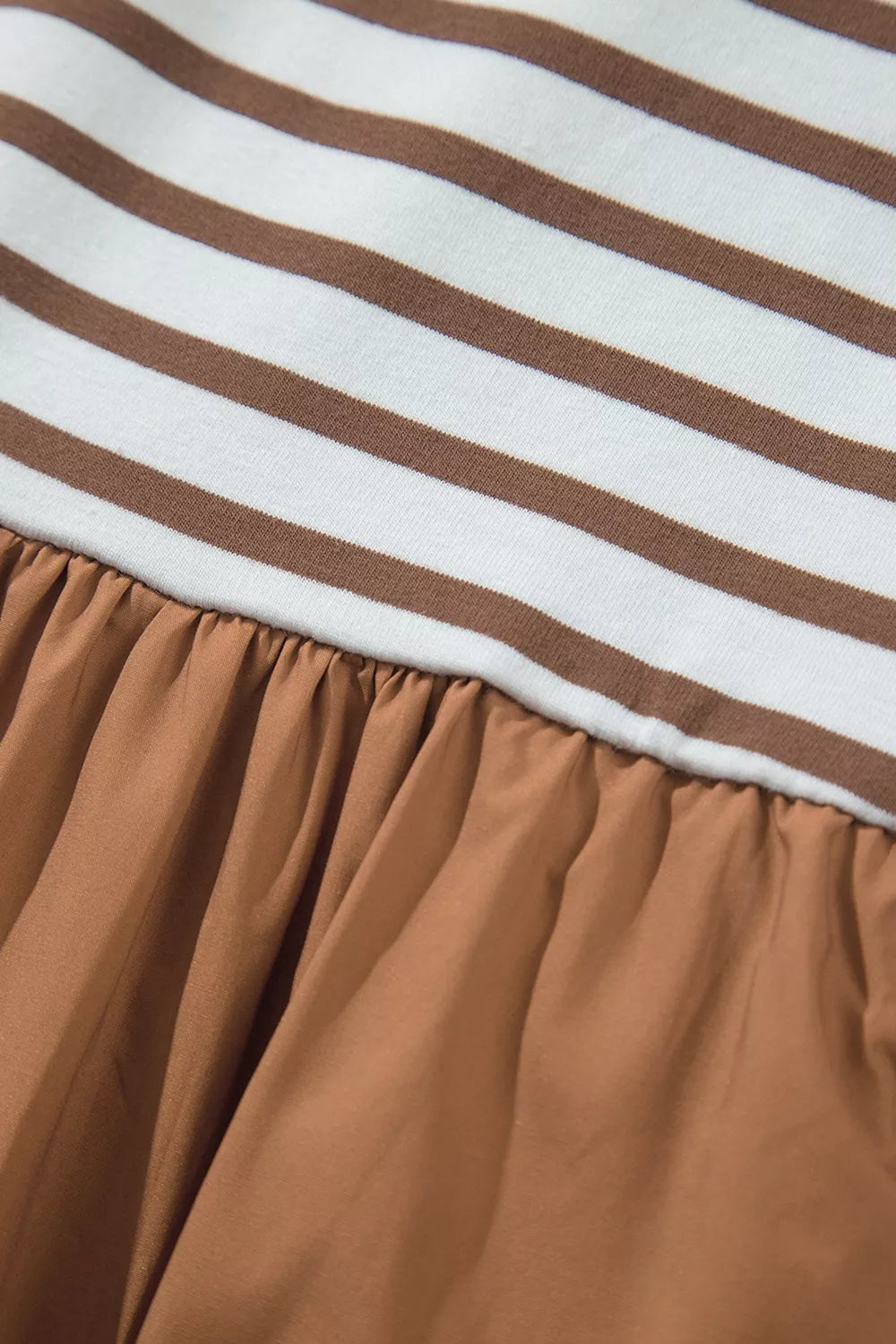 Striped Colorblock Patchwork Sleeveless Casual Long Dress