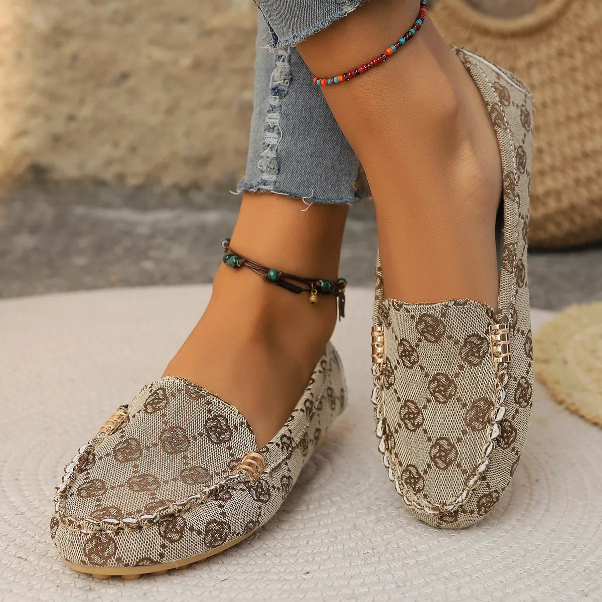 Round Toe Slip-Ons