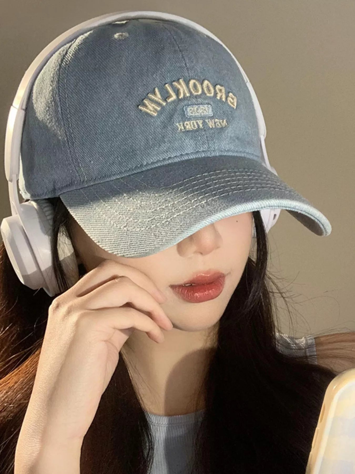 Letter Embroidered Baseball Cap