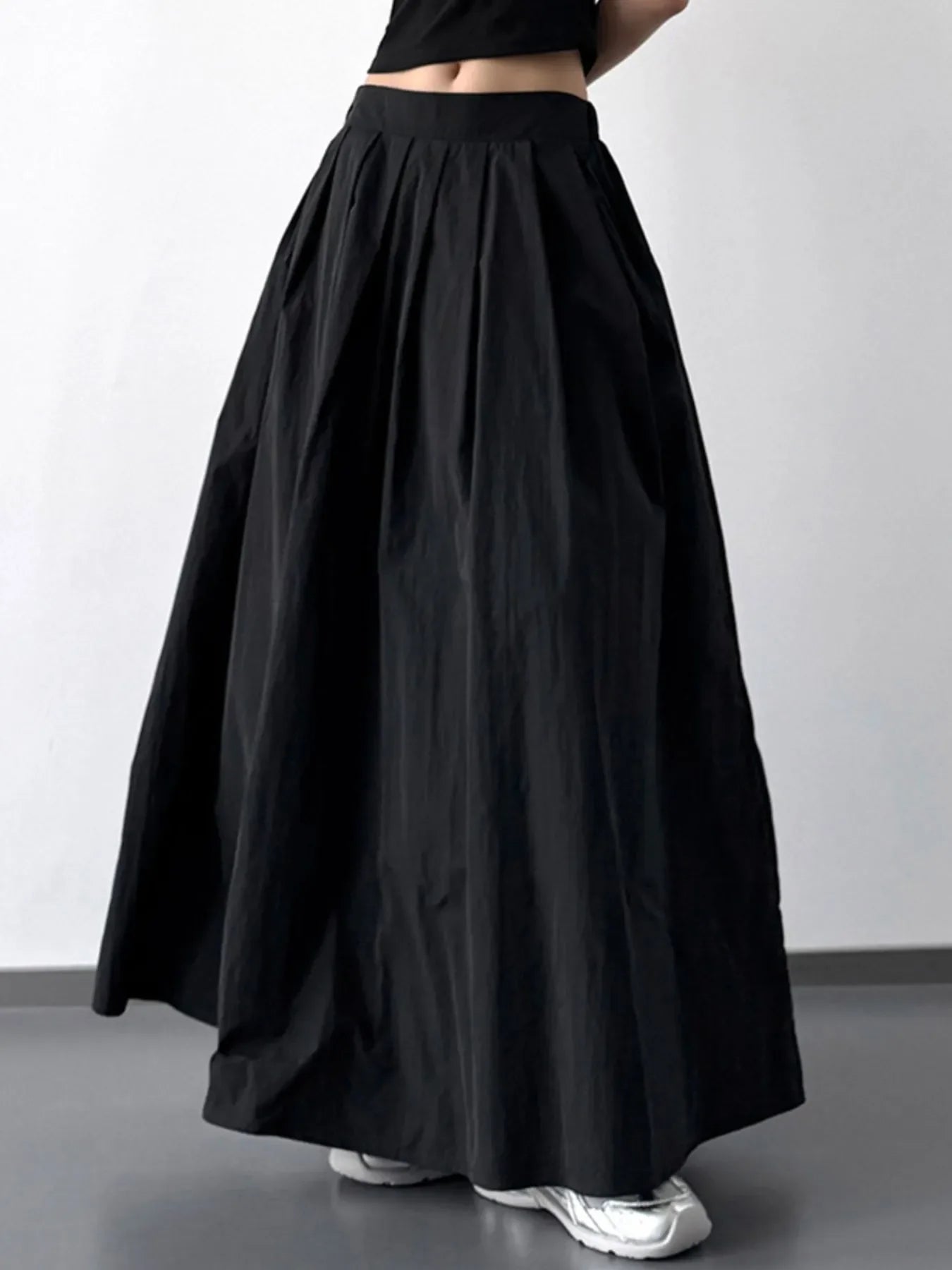 Pleated Maxi Skirt