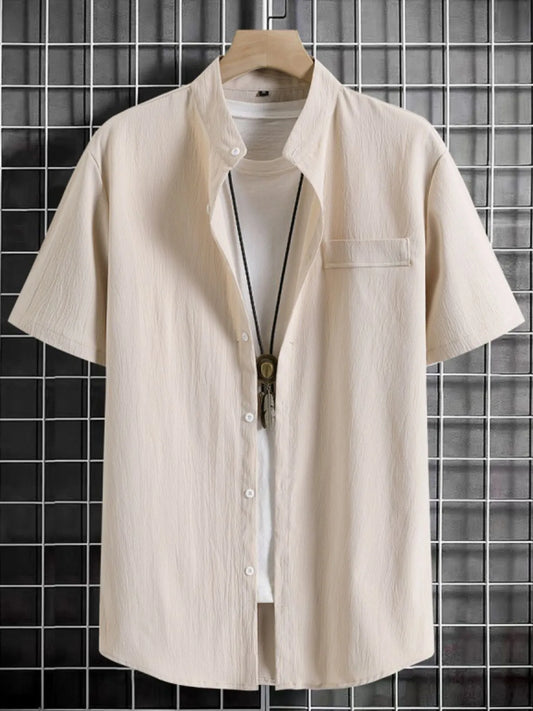 Men's Button Up Short Sleeve Shirt