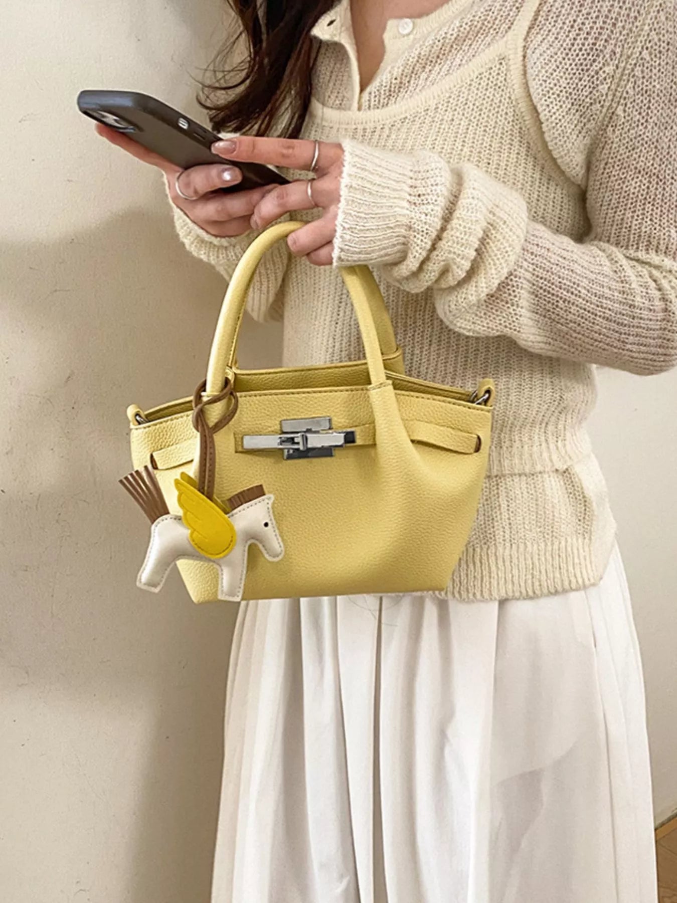 Top Handle Crossbody Bag