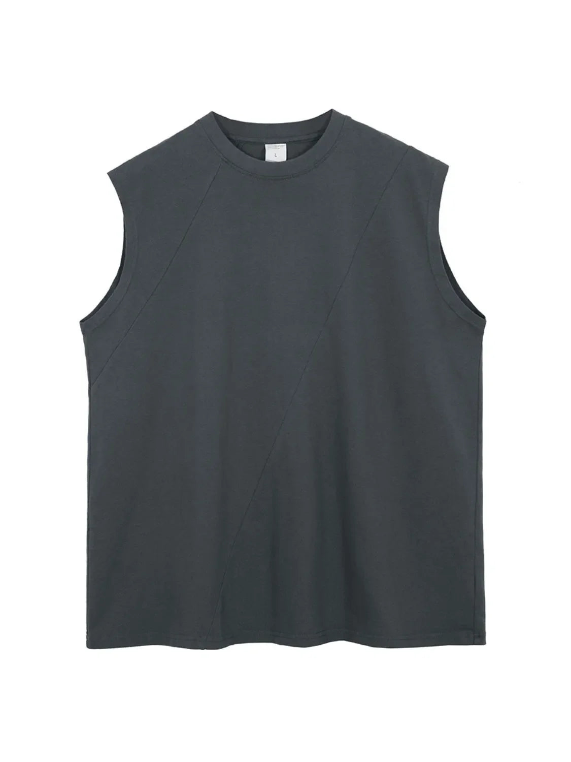 Men's Solid Color Round Neck Tank