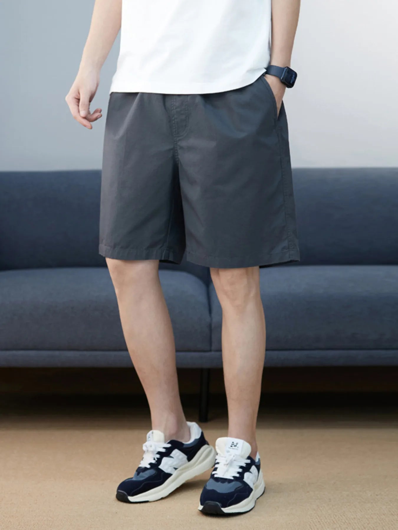 Men's Plus Size Casual Pocketed Shorts