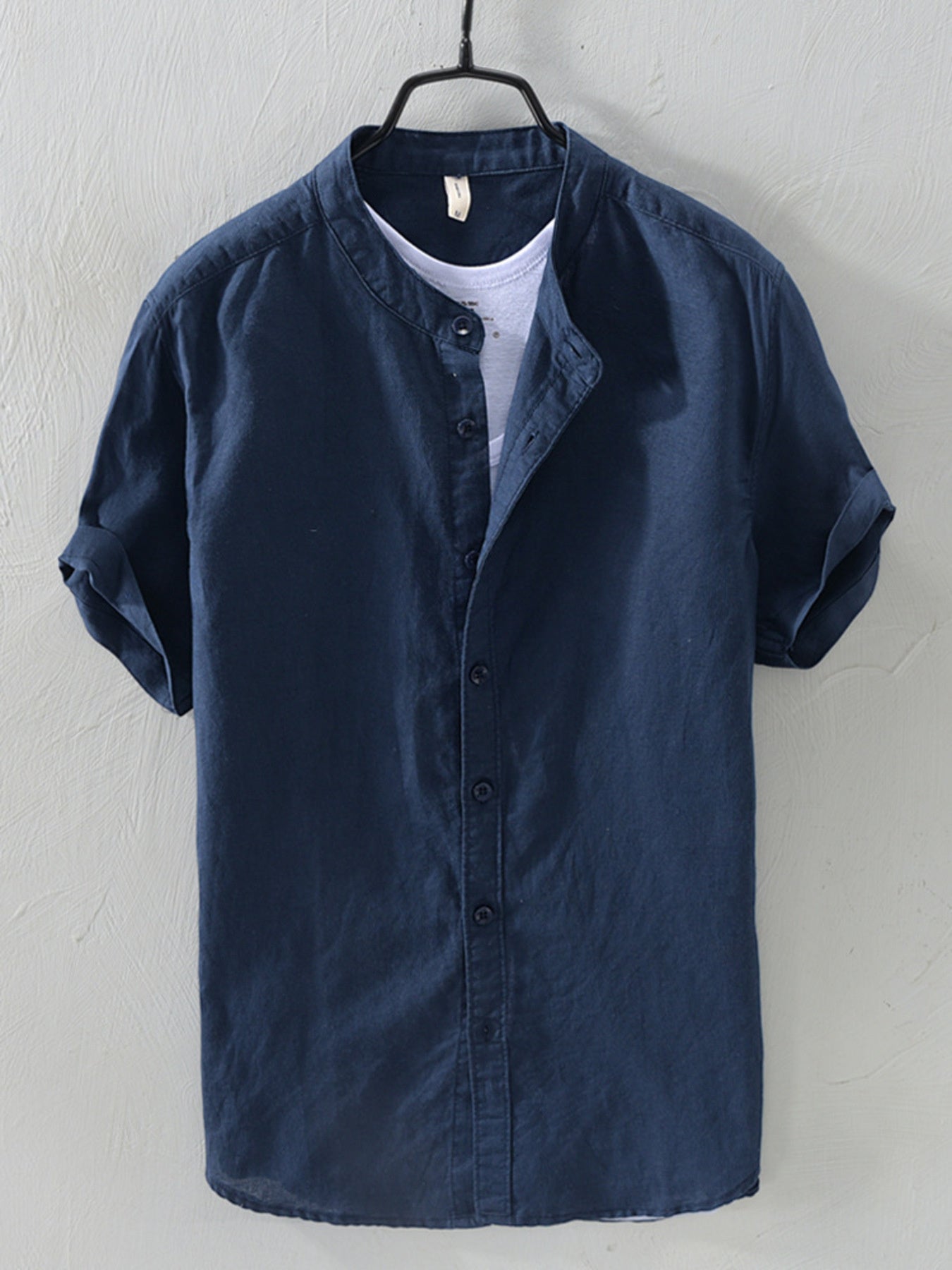 Men's Full Size Button Up Short Sleeve Shirt Plus Size
