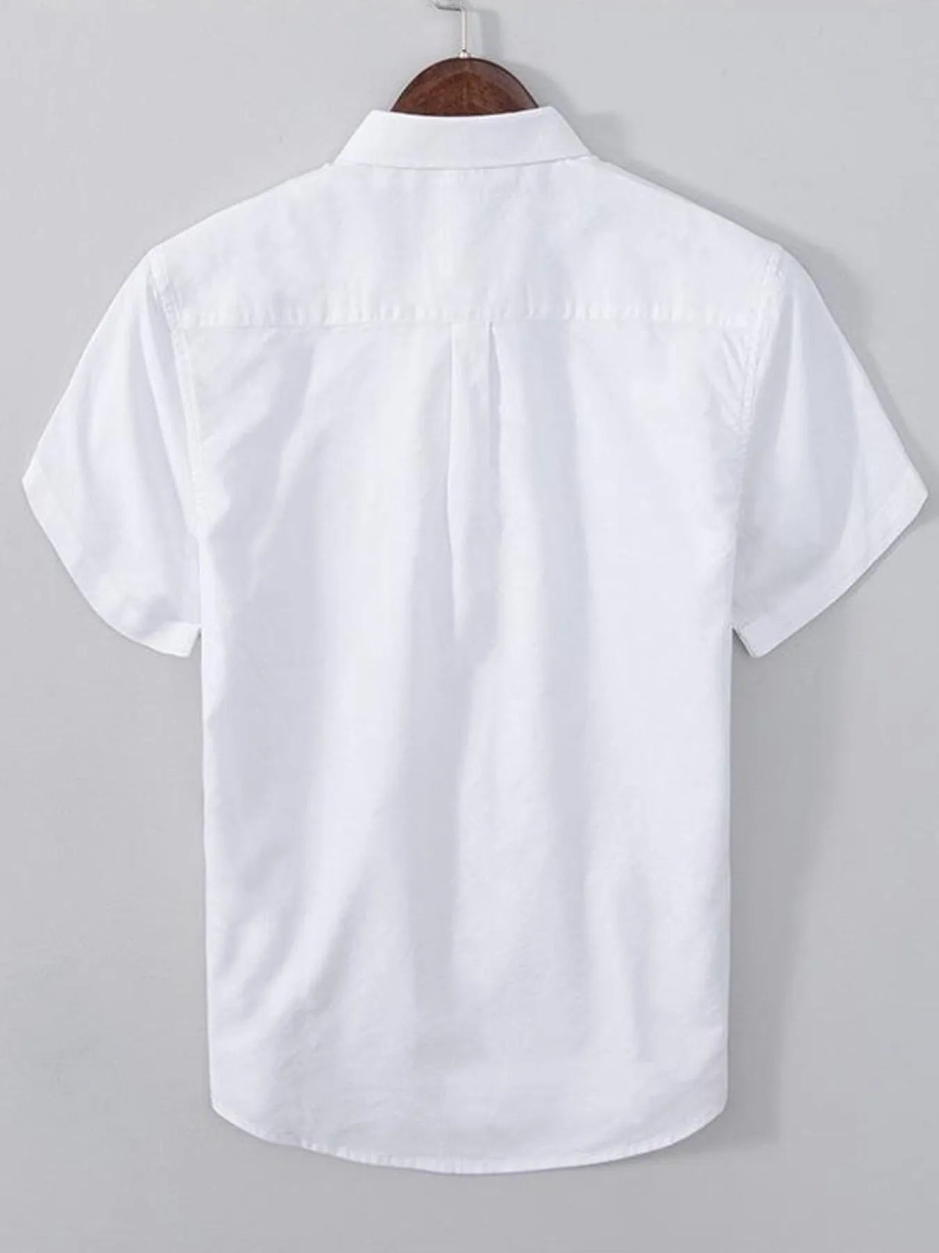 Men's Plus Size Short Sleeve Button-Up Shirt