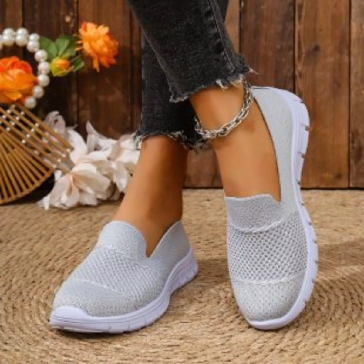 Round Toe Flats Slip-Ons
