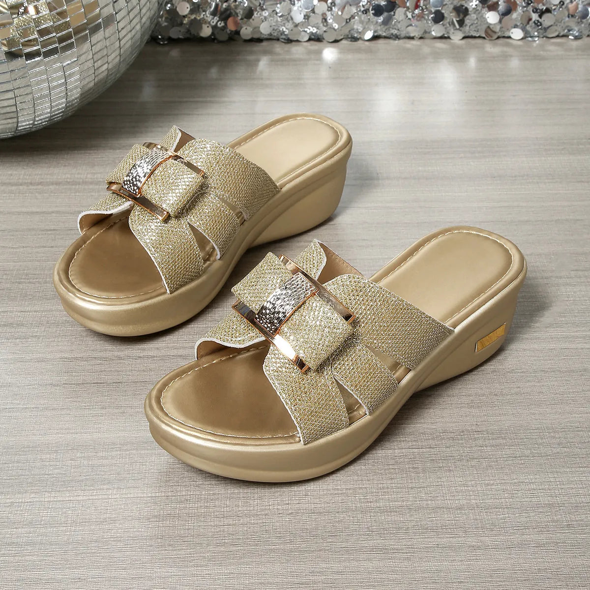 Open Toe Platform Wedge Sandals