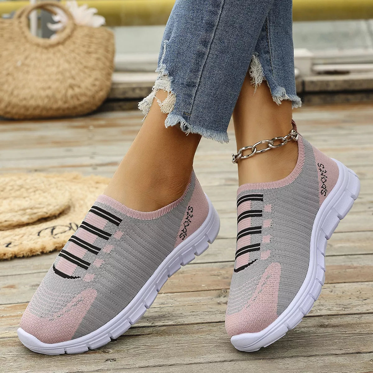 Round Toe Slip-Ons