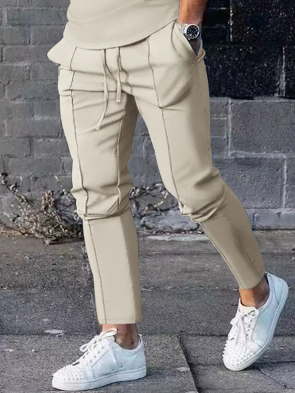 Men's Full Size Casual Drawstring Pants Plus Size