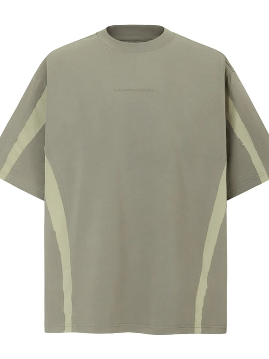 Men's Contrast Round Neck Short Sleeve T-Shirt