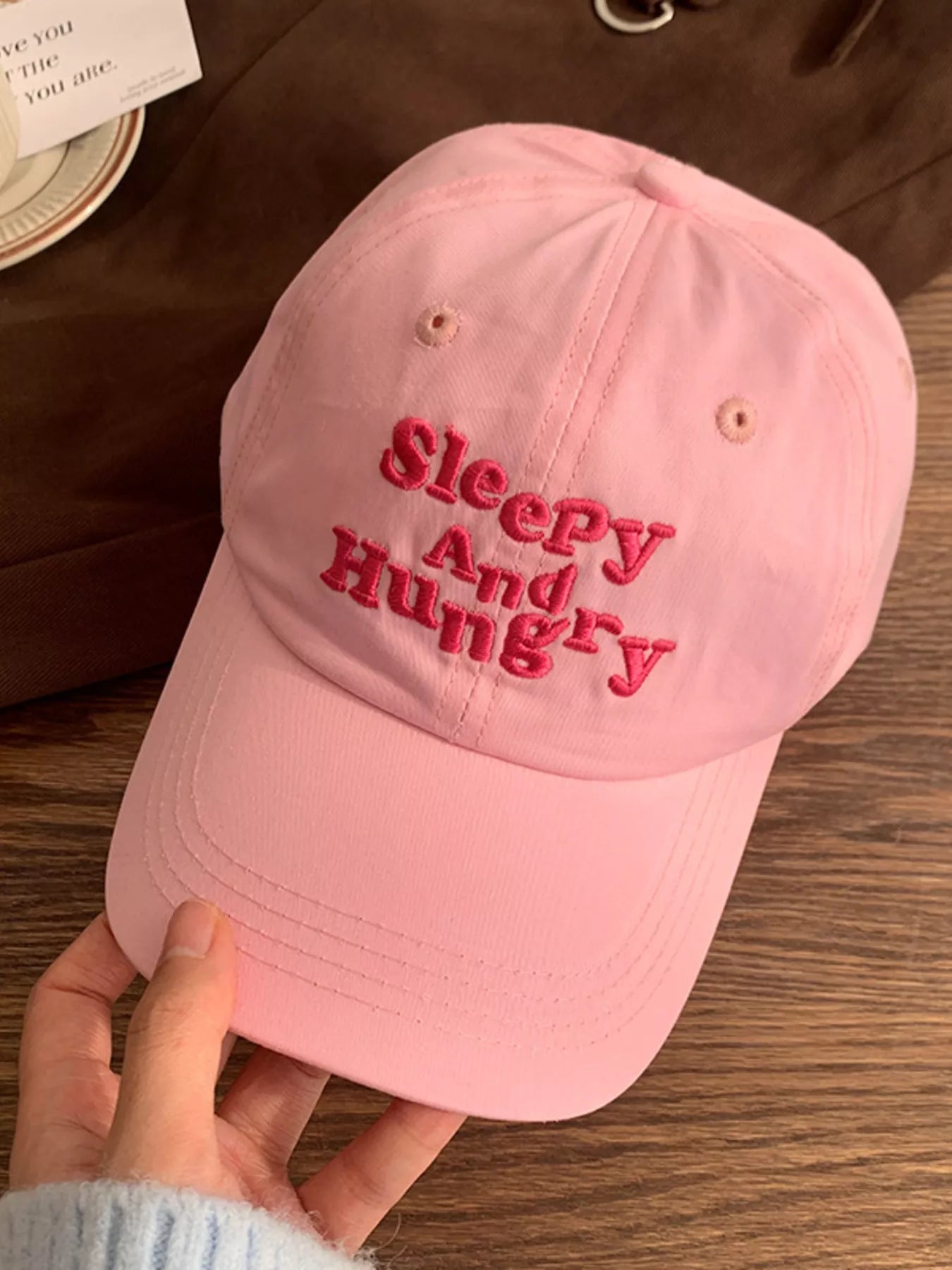 Letter Embroidered Baseball Cap