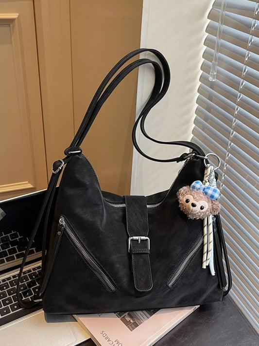 Convertible Buckle Shoulder Bag