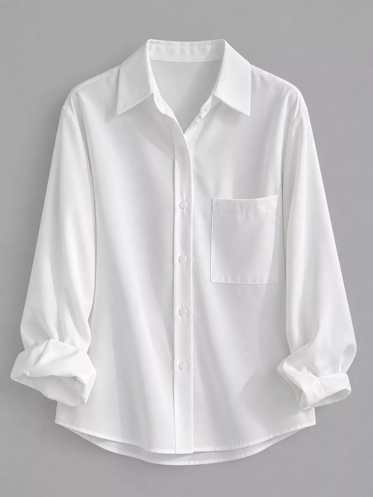 Full Size Button Up Long Sleeve Shirt Plus Size