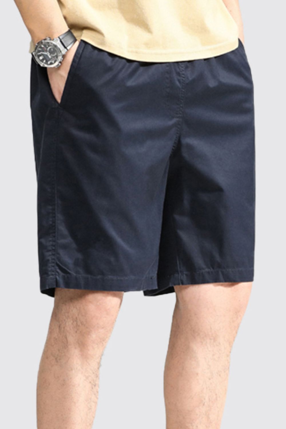 Men's Plus Size Casual Shorts with Pockets