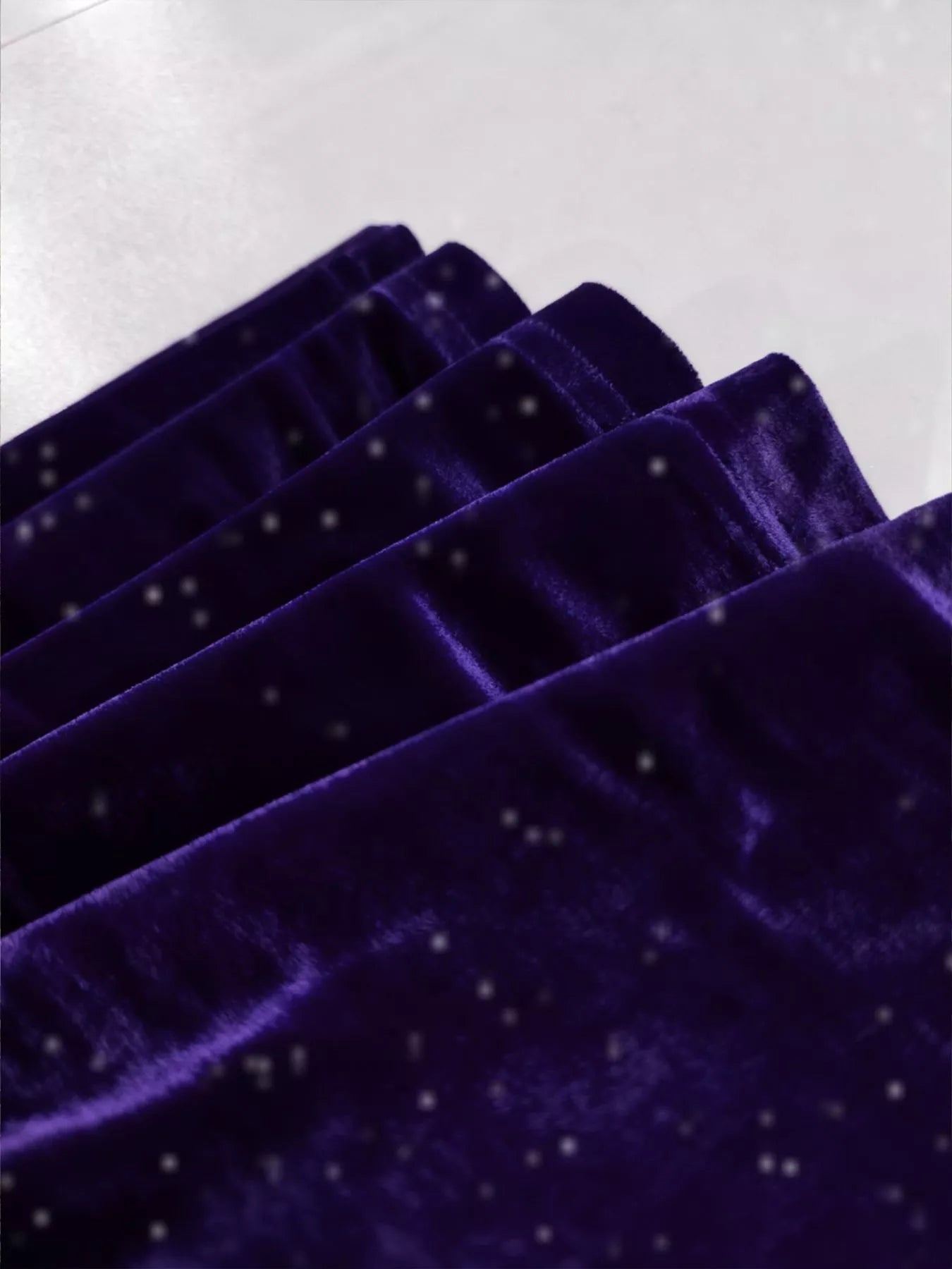 Velvet High Waist Flared Pants